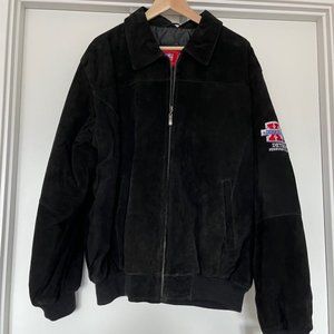 Super Bowl XL (40) Men's NFL Black Leather Jacket Steelers vs Seahawks XL NWT